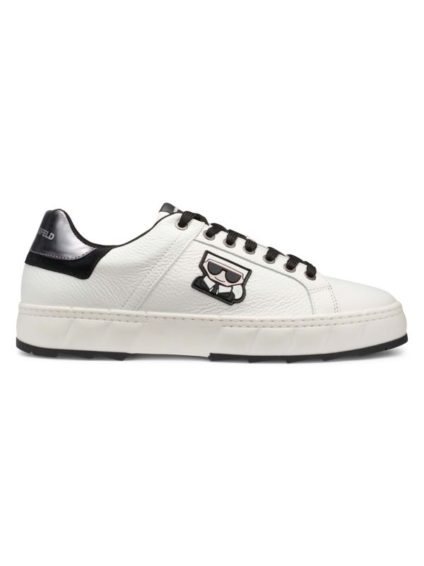 Karl Lagerfeld Paris Karl Patch Leather Sneakers